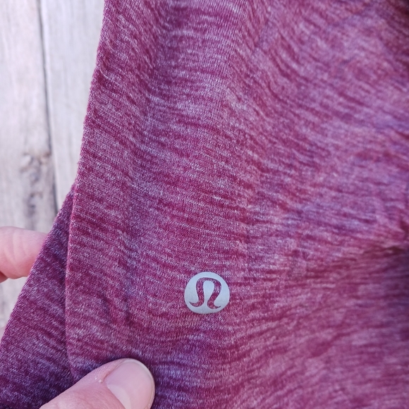 Lululemon Womens Sz 2 Lighten Up Tank Heathered Workout Bra Top In One Luxtreme - Picture 6 of 7